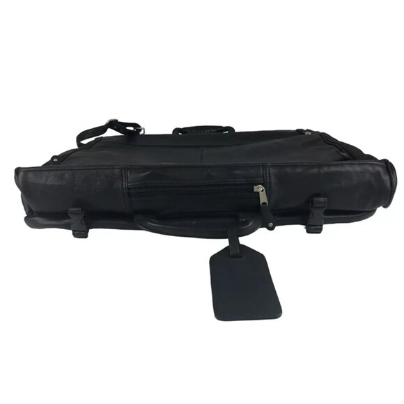 Canyon Outback Black Leather‎ Garment Carry-On Overnight Bag NEW - Picture 3 of 10